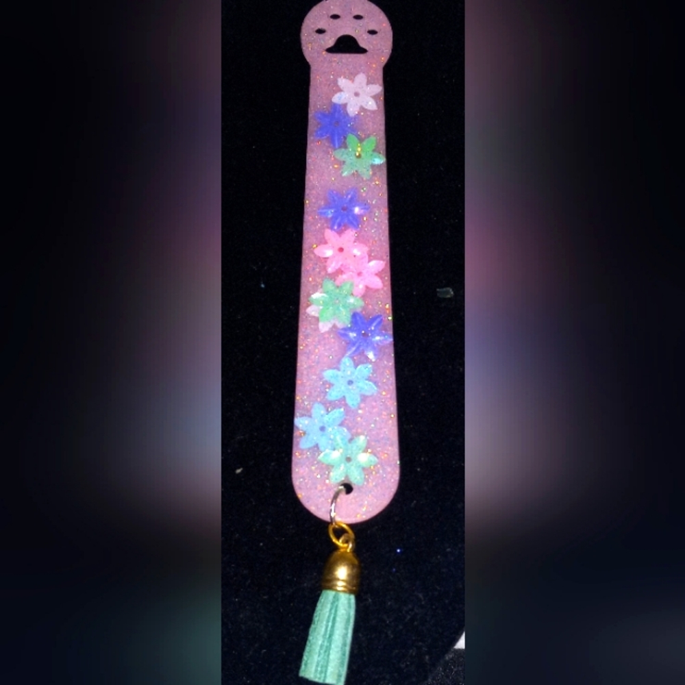 Beautiful Pink Epoxy Bookmark